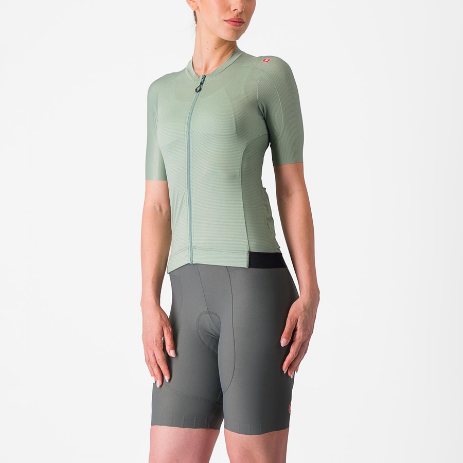 Castelli ESPRESSO W Jersey Dame Grønn Dyp Grønn | 234708DGW