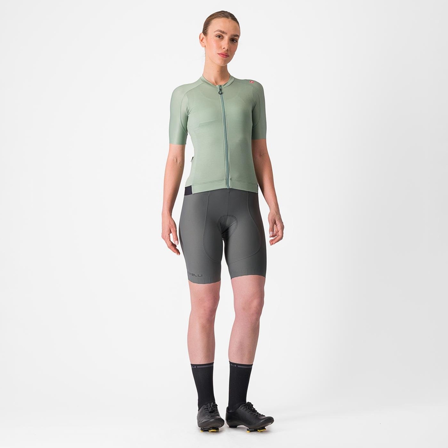 Castelli ESPRESSO W Jersey Dame Grønn Dyp Grønn | 234708DGW