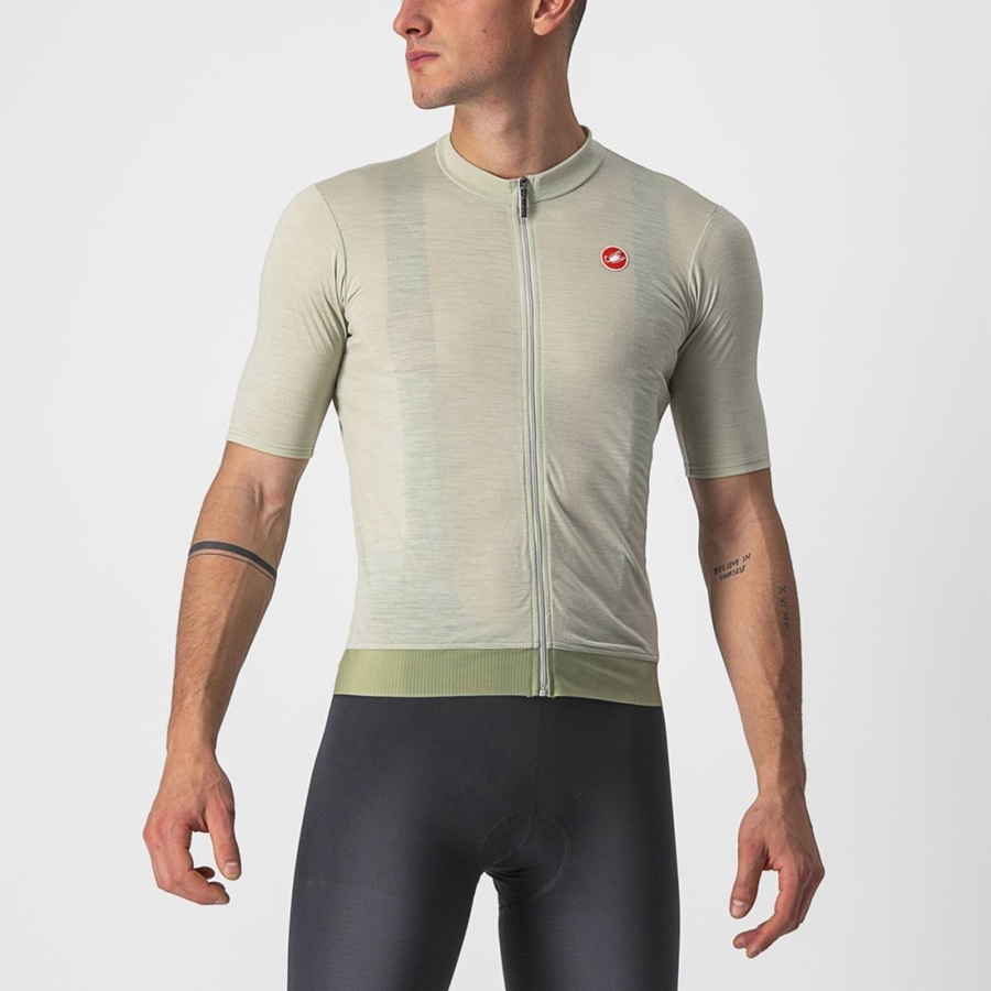 Castelli ESSENZA Jersey Herre Grønn | 514370YZO