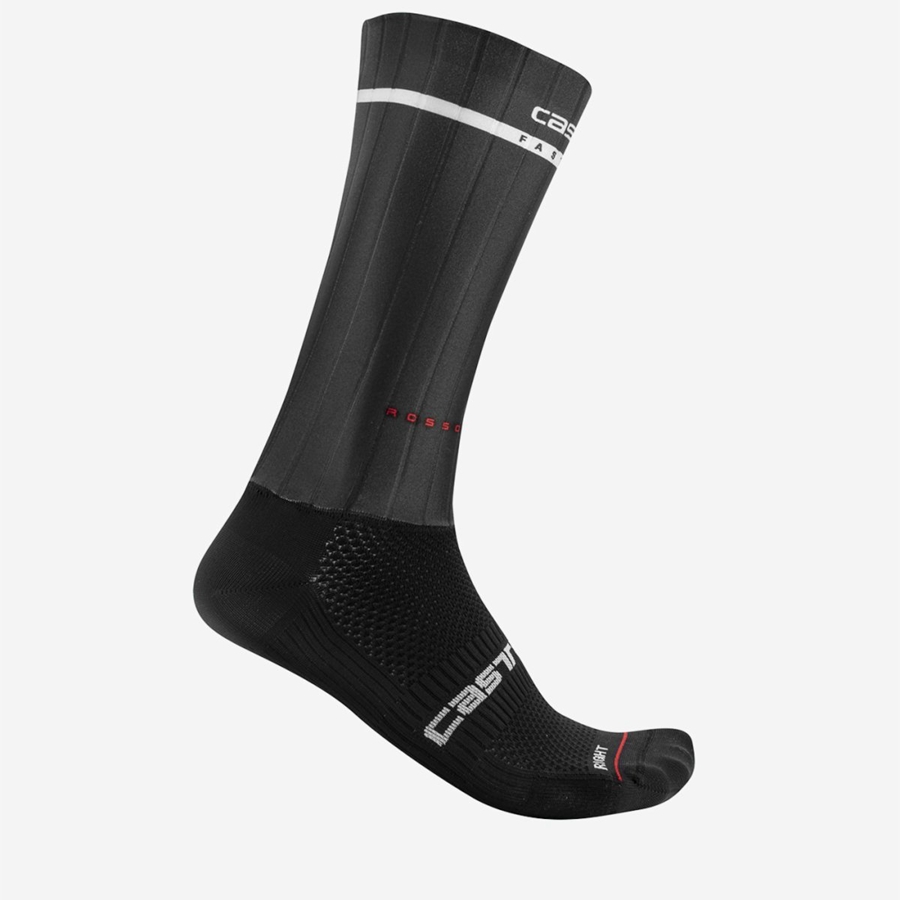 Castelli FAST FEET 2 Sokker Herre Svarte | 398154WVM