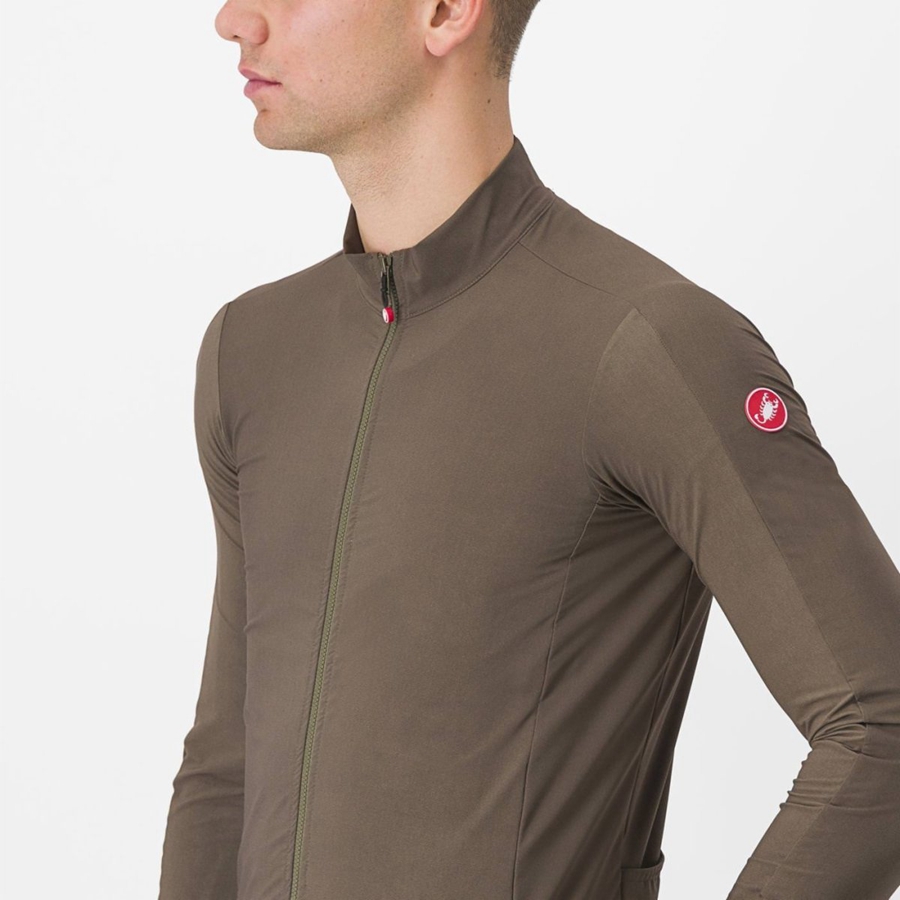 Castelli FLIGHT AIR Jersey Herre Brune | 701398QFB