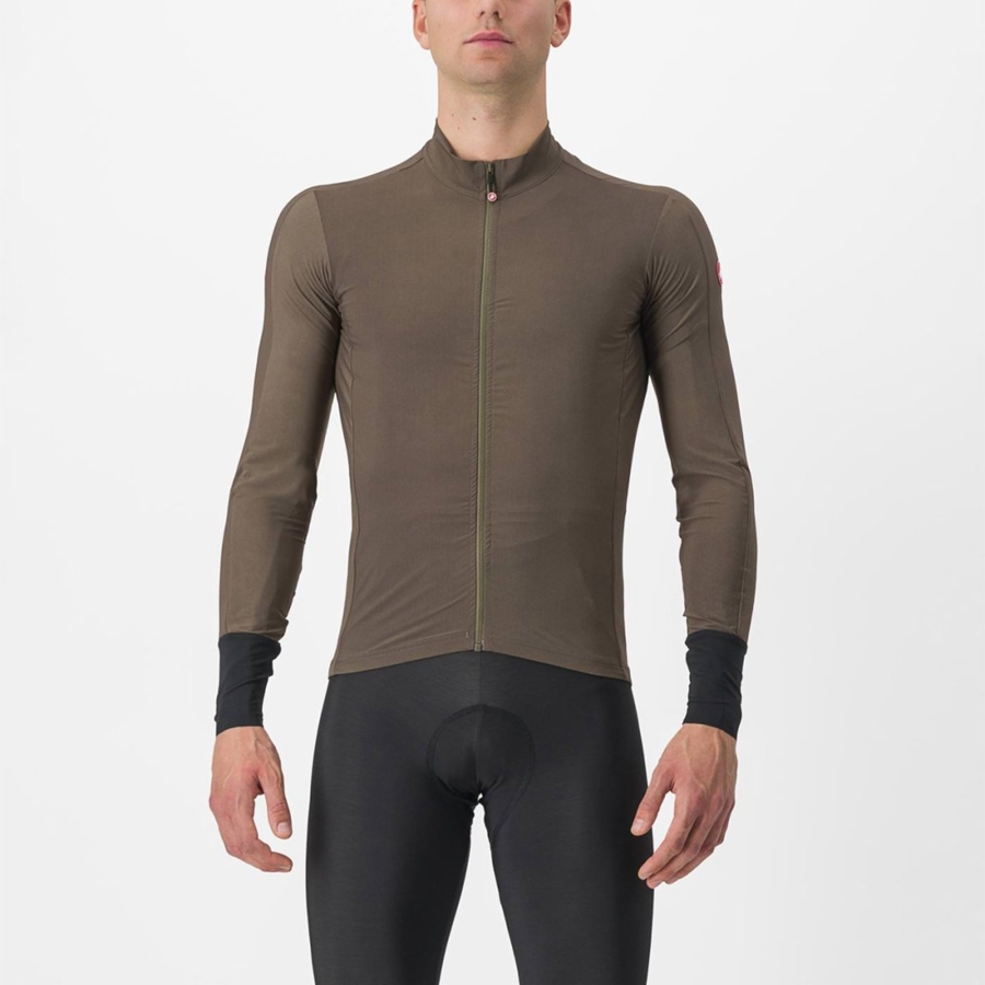 Castelli FLIGHT AIR Jersey Herre Brune | 701398QFB