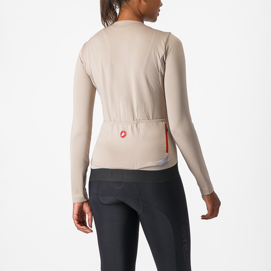 Castelli FLY LS W Jersey Dame Grå | 456923UQF