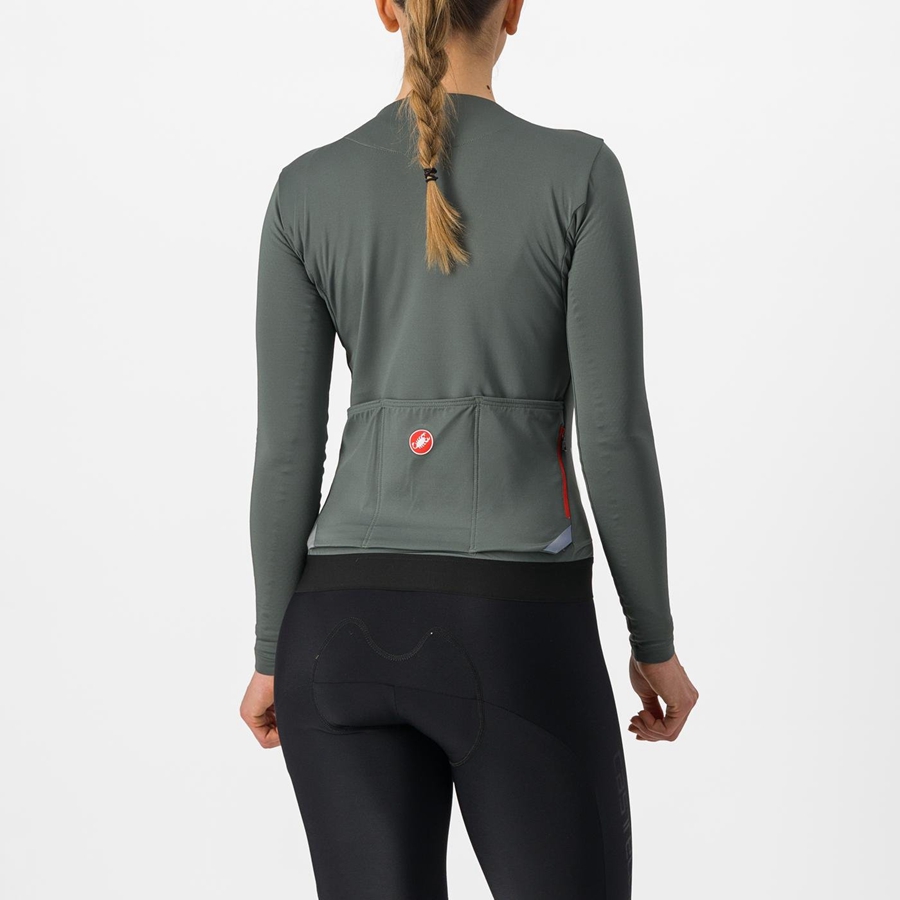 Castelli FLY LS W Jersey Dame Grå | 698501MAN