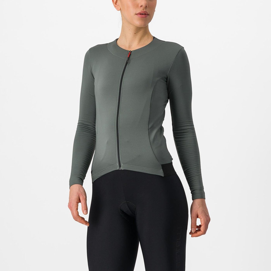 Castelli FLY LS W Jersey Dame Grå | 698501MAN