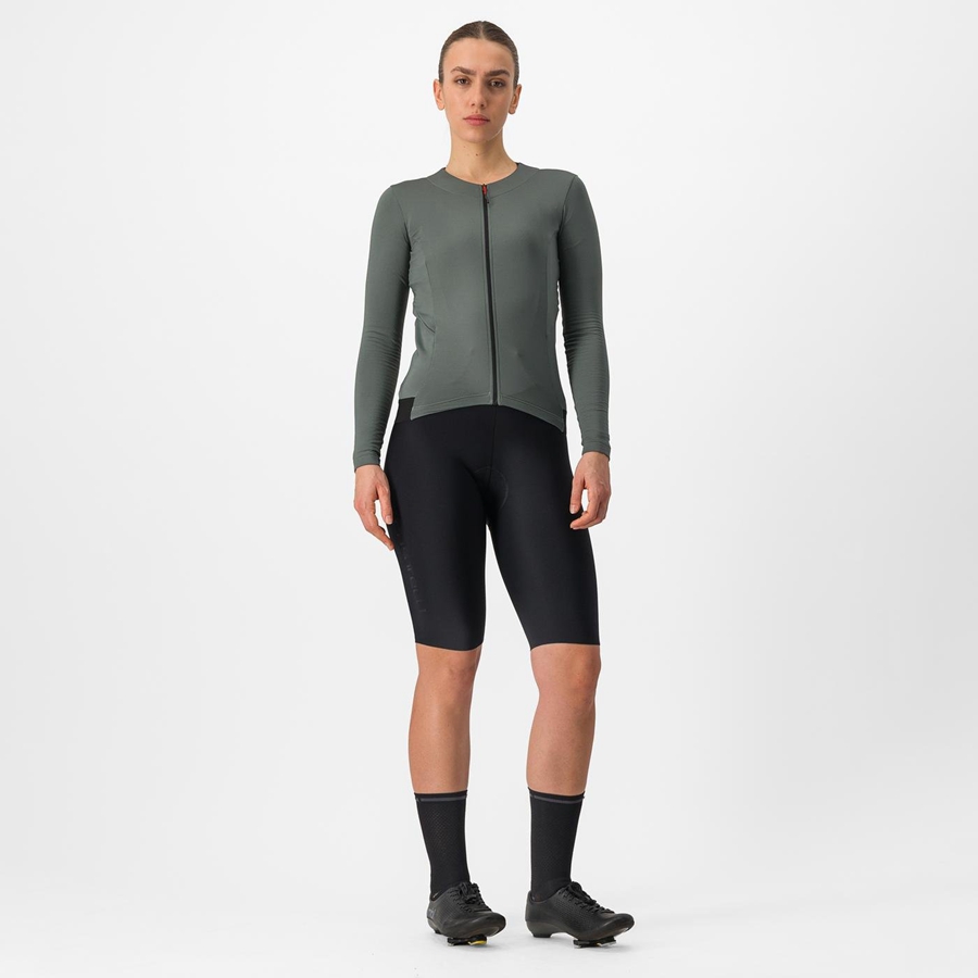 Castelli FLY LS W Jersey Dame Grå | 698501MAN