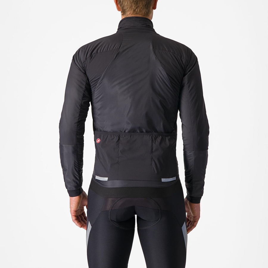 Castelli FLY THERMAL Jakker Herre Svarte | 603427ZKU