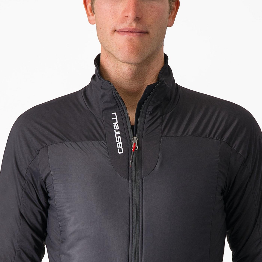 Castelli FLY THERMAL Jakker Herre Svarte | 603427ZKU