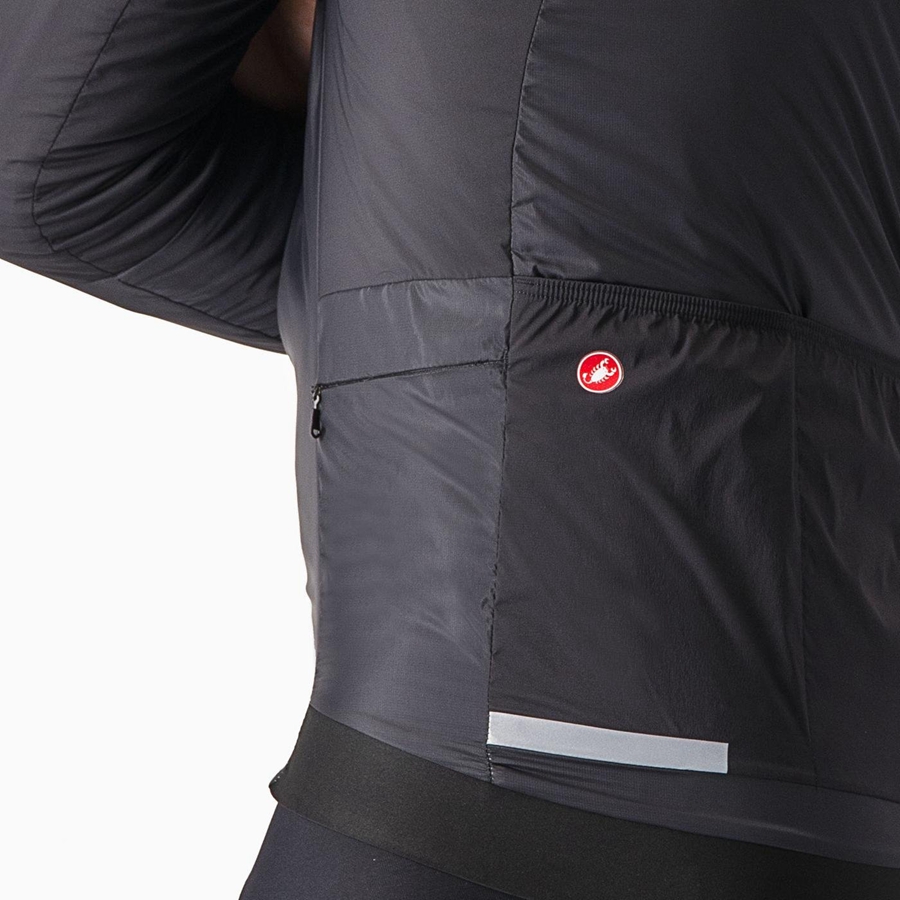 Castelli FLY THERMAL Jakker Herre Svarte | 603427ZKU