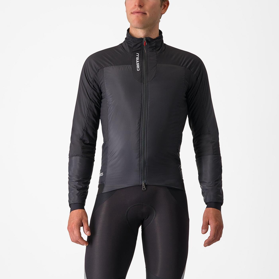 Castelli FLY THERMAL Jakker Herre Svarte | 603427ZKU