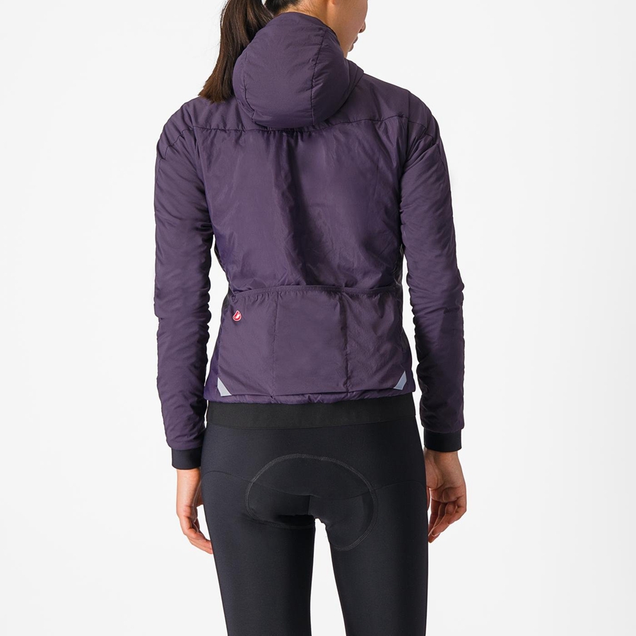 Castelli FLY THERMAL W Jakker Dame Lilla | 806597AUN