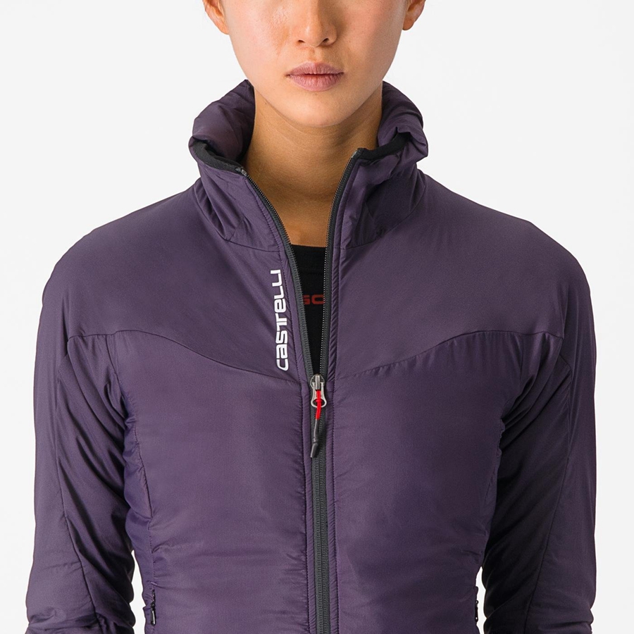 Castelli FLY THERMAL W Jakker Dame Lilla | 806597AUN