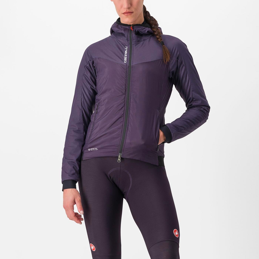 Castelli FLY THERMAL W Jakker Dame Lilla | 806597AUN