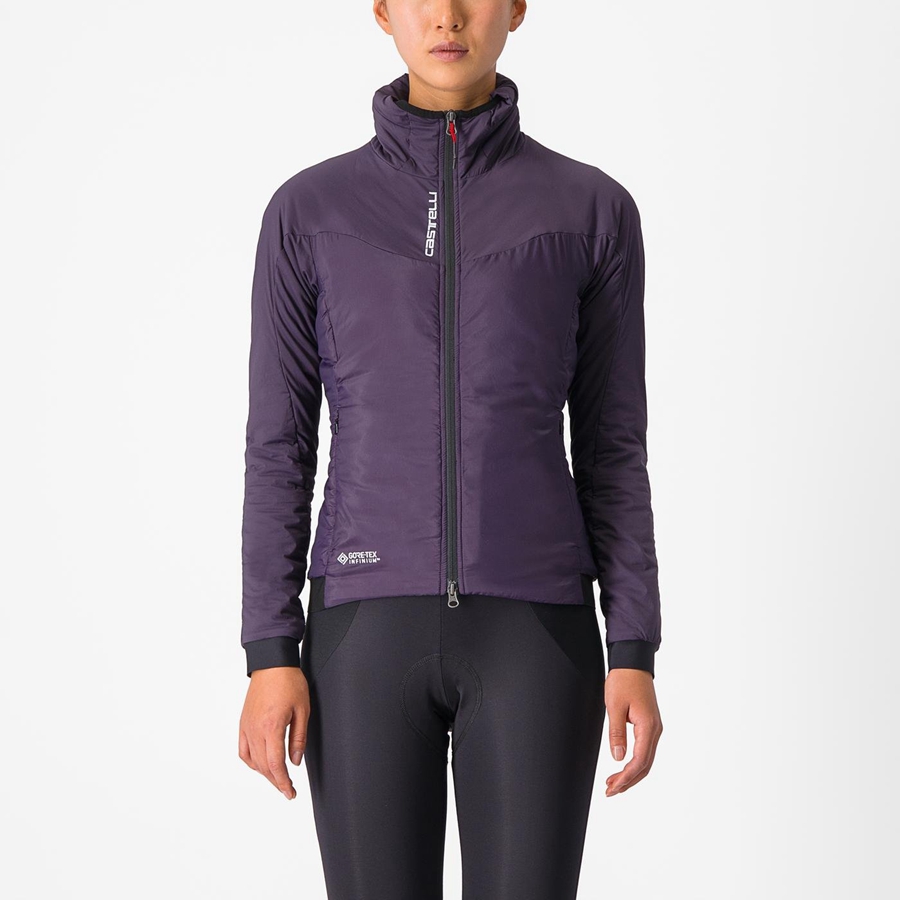 Castelli FLY THERMAL W Jakker Dame Lilla | 806597AUN