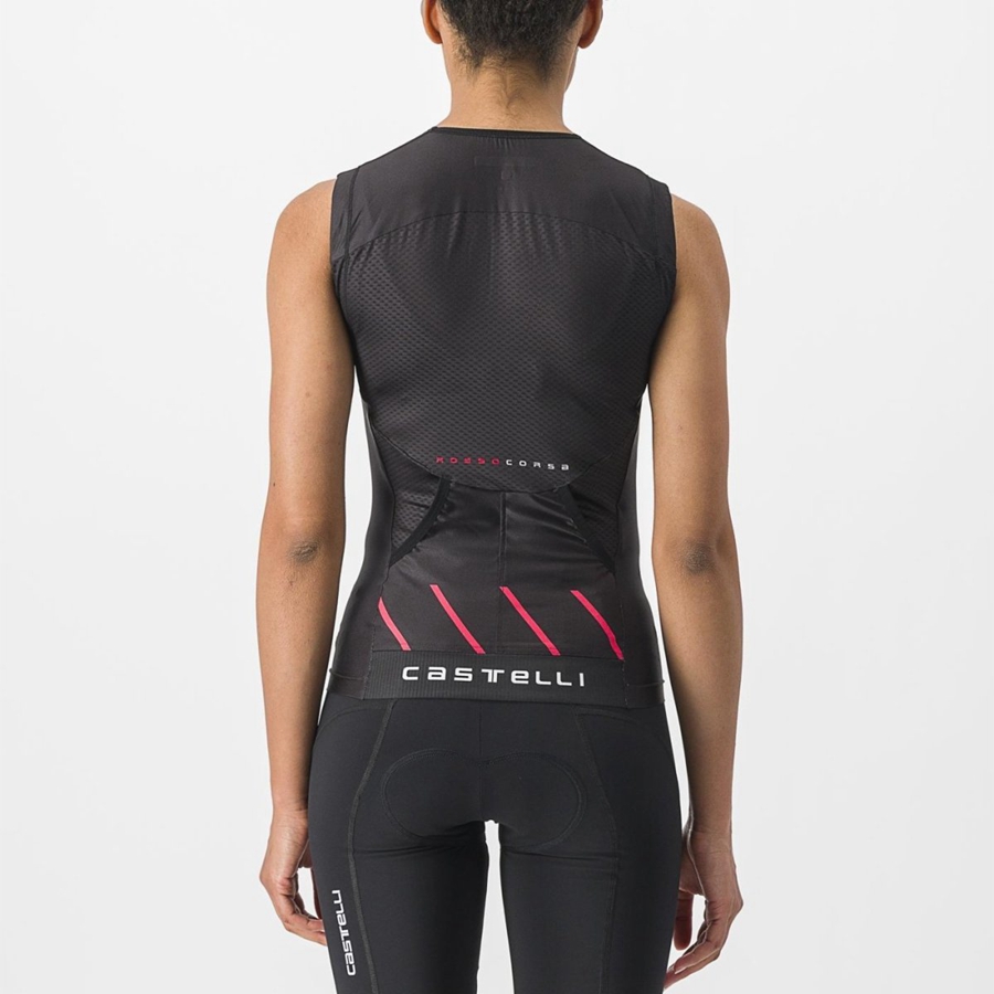 Castelli FREE 2 W TRI SINGLET Drakter Dame Svarte | 162038UID