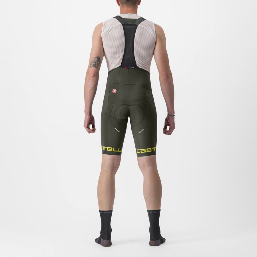 Castelli FREE AERO RC CLASSIC Shorts Med Smekke Herre Dyp Grønn | 765984ZMF