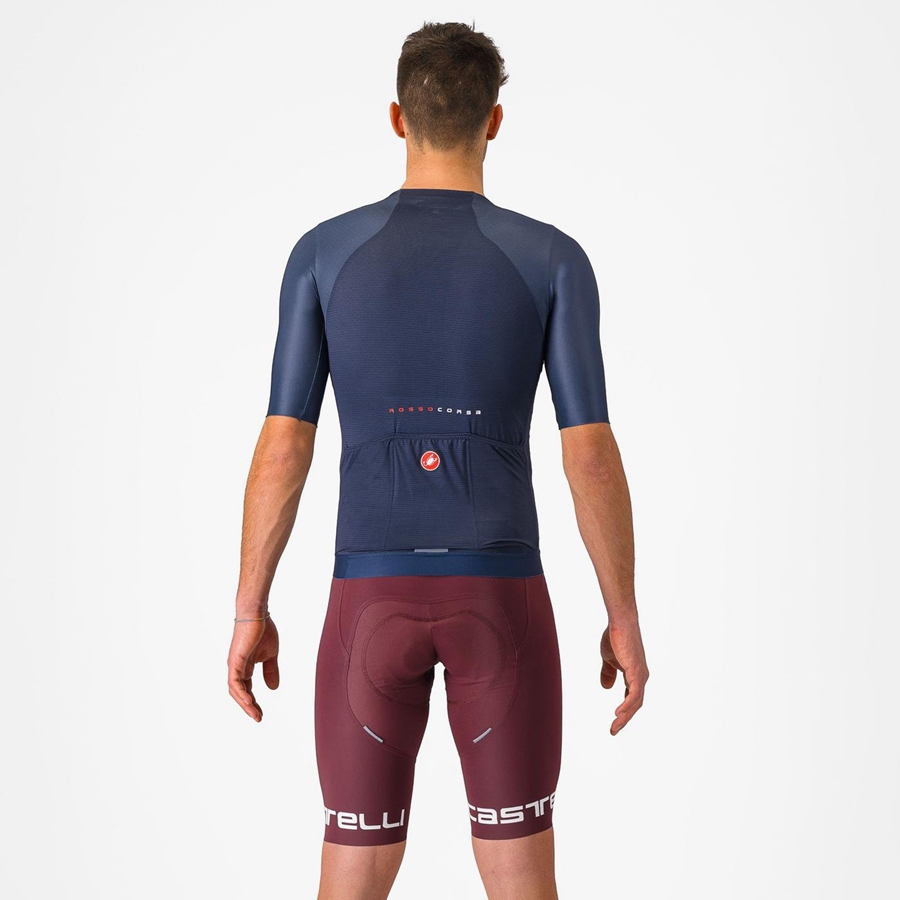 Castelli FREE AERO RC CLASSIC Shorts Med Smekke Herre Dyp Burgunder Hvite | 691508FVA