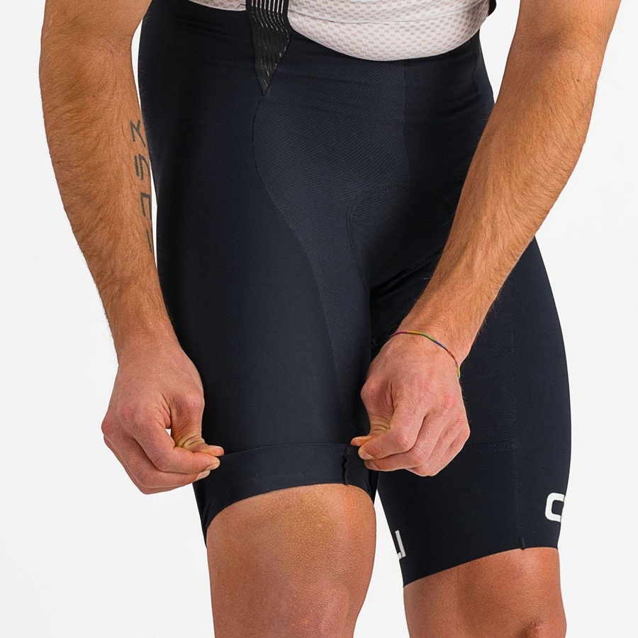 Castelli FREE AERO RC CLASSIC Shorts Med Smekke Herre Svarte Hvite | 045639VPR