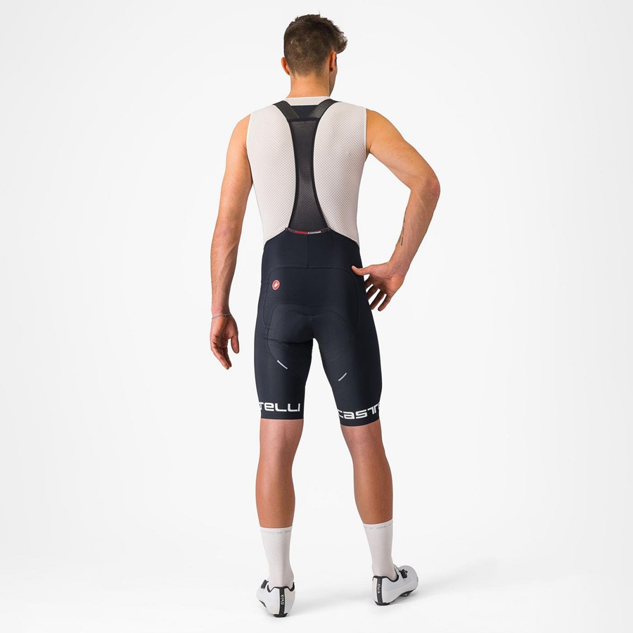 Castelli FREE AERO RC CLASSIC Shorts Med Smekke Herre Svarte Hvite | 045639VPR