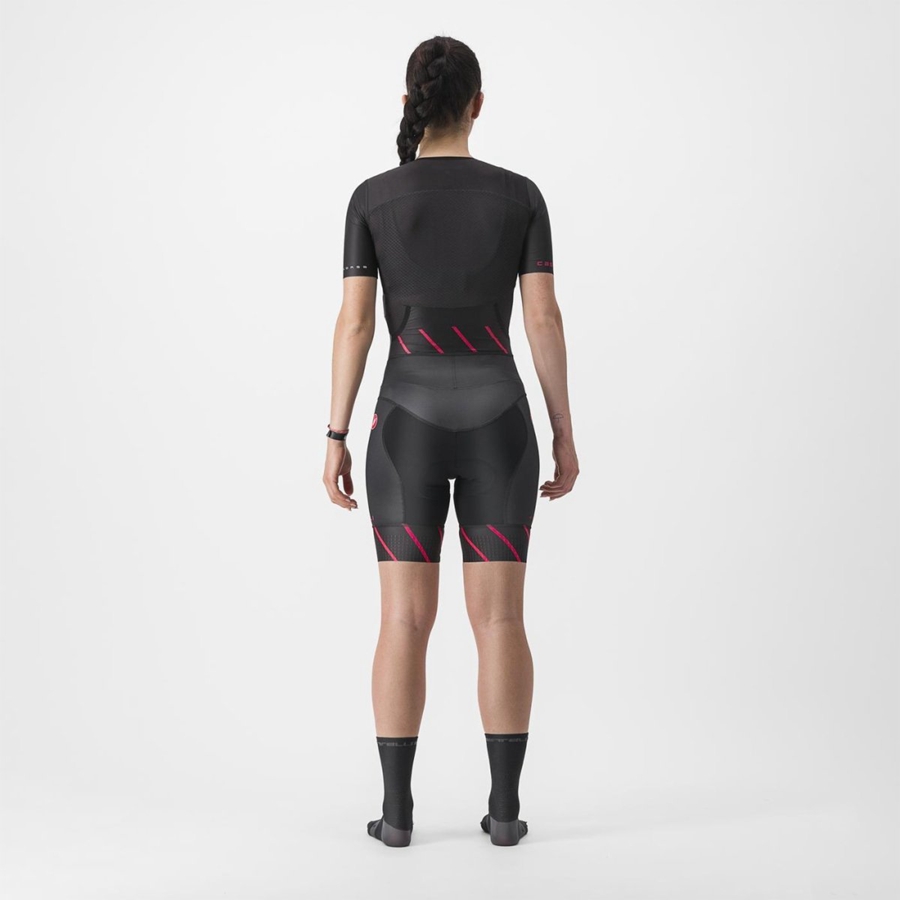 Castelli FREE SANREMO 2 W SHORT SLEEVE Drakter Dame Svarte | 698741LEI