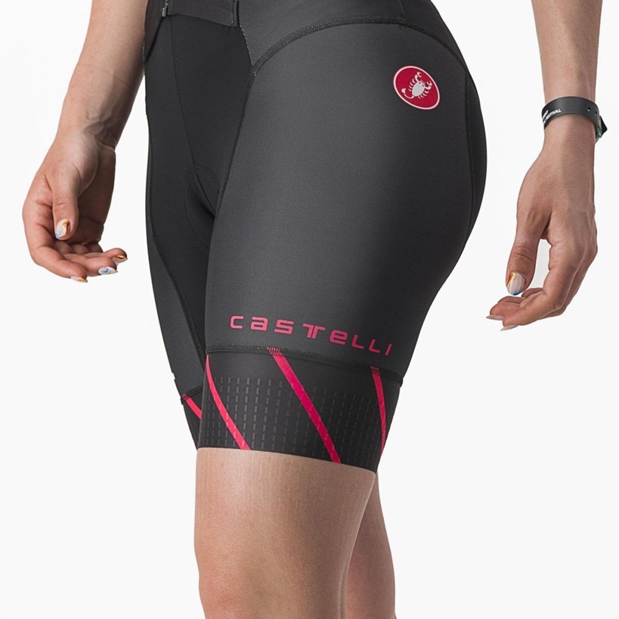 Castelli FREE SANREMO 2 W SHORT SLEEVE Drakter Dame Svarte | 698741LEI