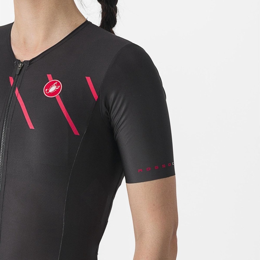 Castelli FREE SANREMO 2 W SHORT SLEEVE Drakter Dame Svarte | 698741LEI