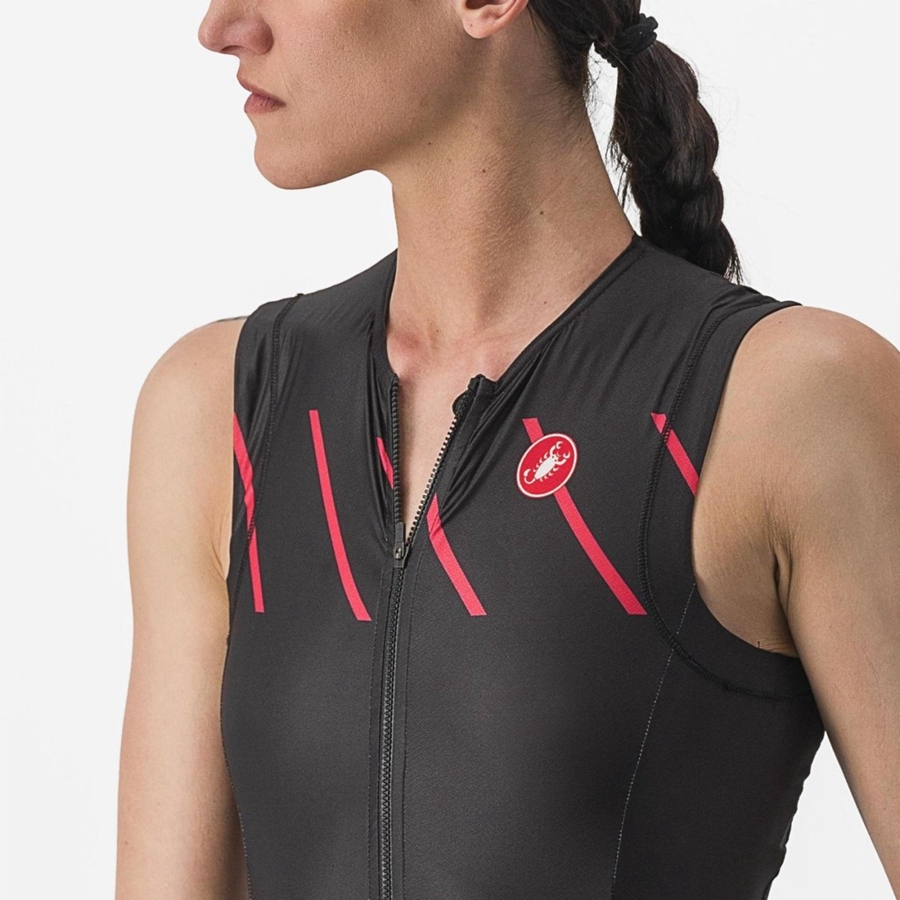 Castelli FREE SANREMO W SLEEVELESS Drakter Dame Svarte | 580739WBV