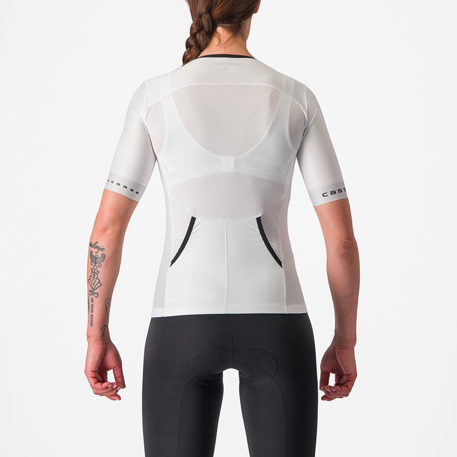 Castelli FREE SPEED 2 W RACE TOP Drakter Dame Hvite Svarte | 654893VLU