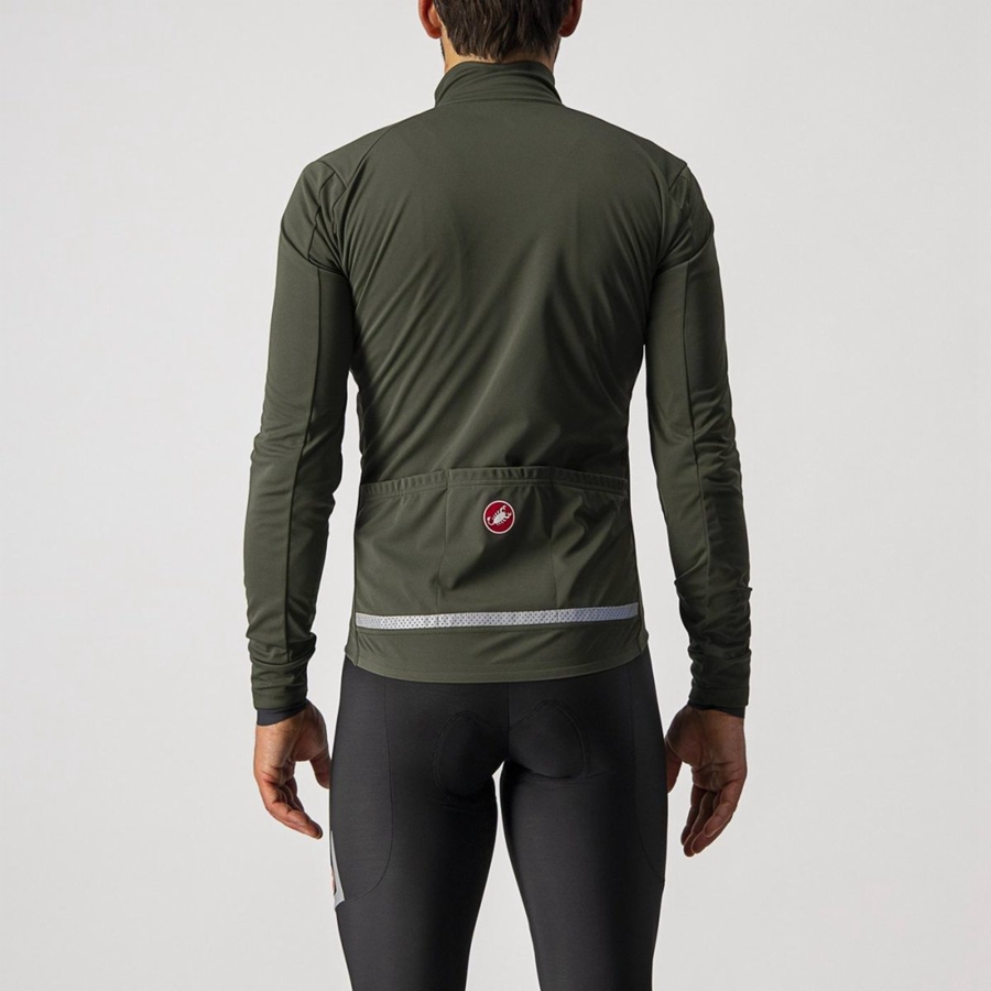 Castelli GO Jakker Herre Grønn Rød | 492061SYA