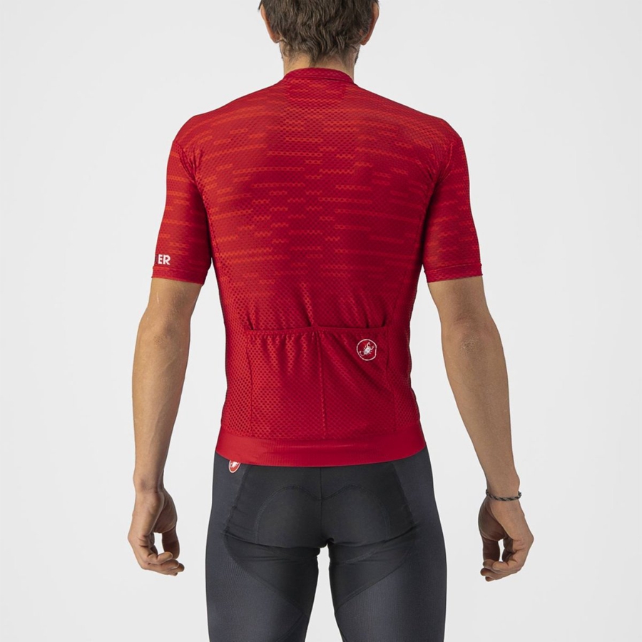 Castelli INSIDER Jersey Herre Mørke Rød | 159286QPW