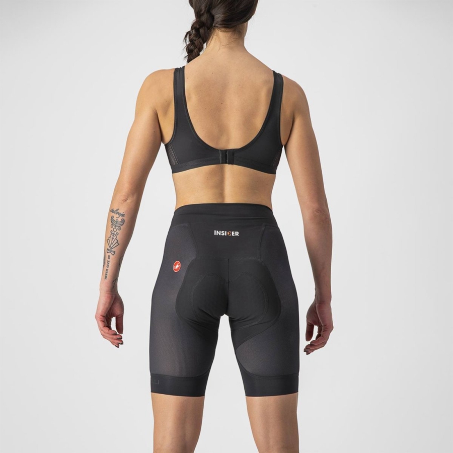 Castelli INSIDER W Shorts Dame Svarte | 923785THJ