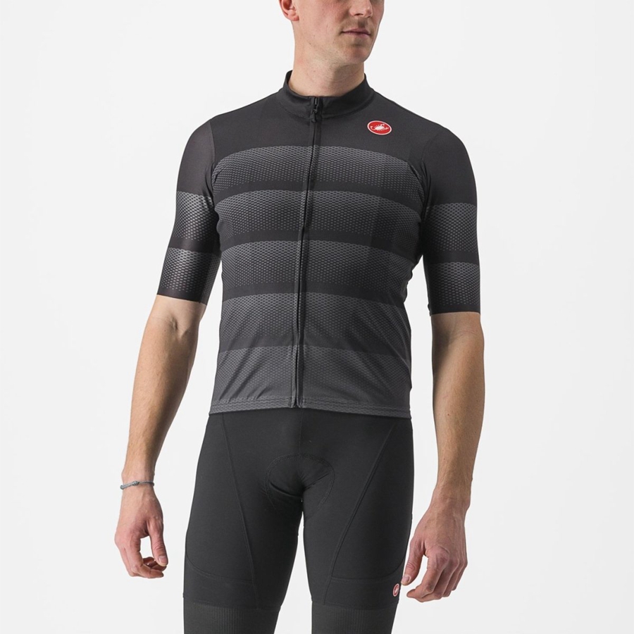 Castelli LIVELLI Jersey Herre Svarte | 283749IXE