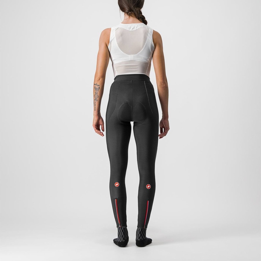 Castelli MENO WIND W Leggings Dame Svarte | 536048BCU