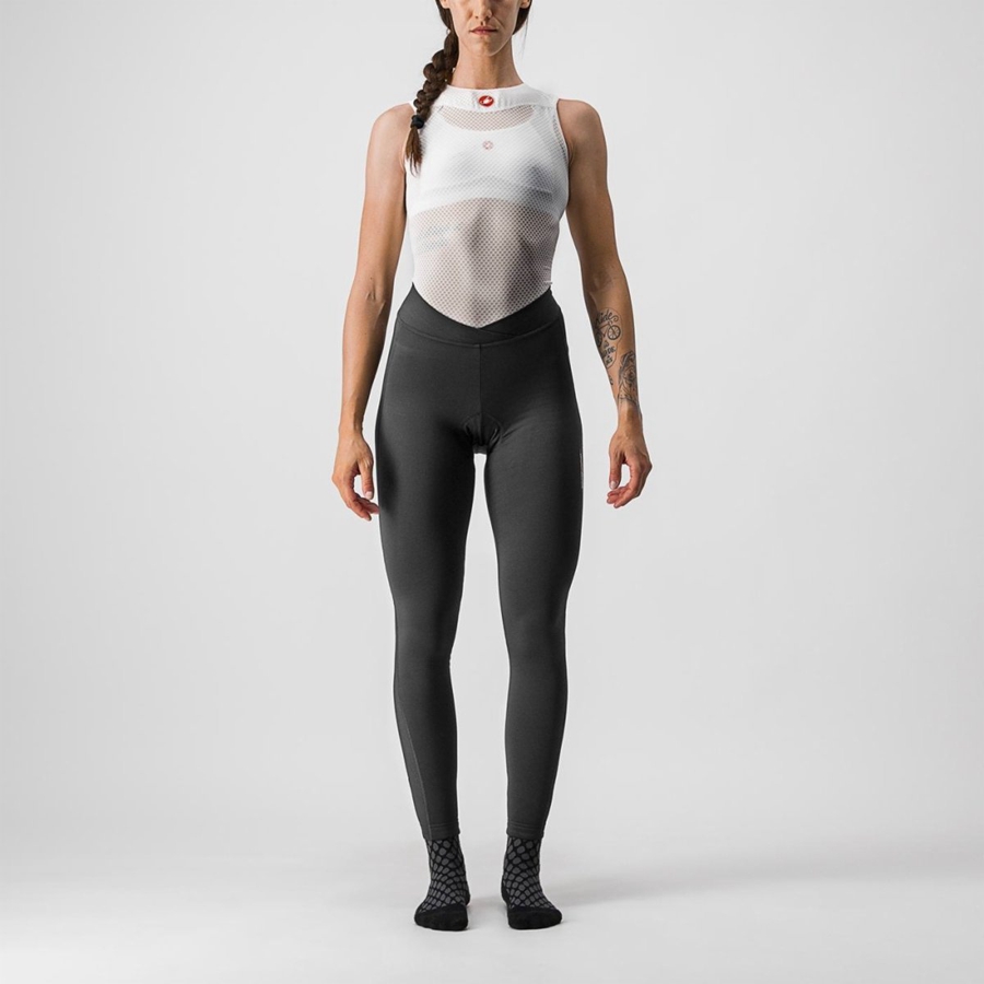 Castelli MENO WIND W Leggings Dame Svarte | 536048BCU