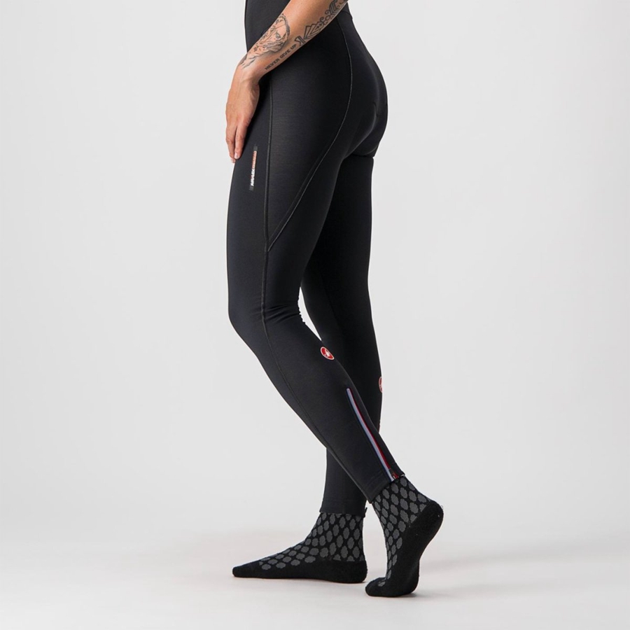 Castelli MENO WIND W Tights Med Smekke Dame Svarte | 183520JXU