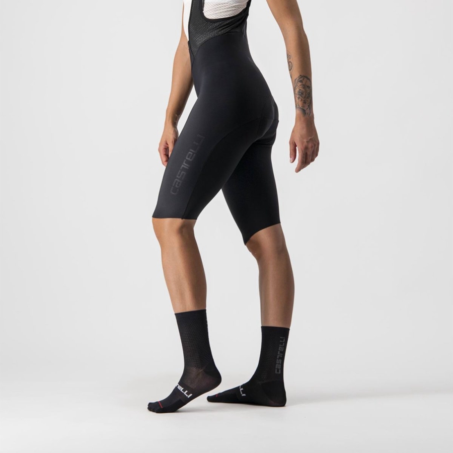 Castelli OMLOOP NANO W Shorts Med Smekke Dame Svarte | 420978GKS