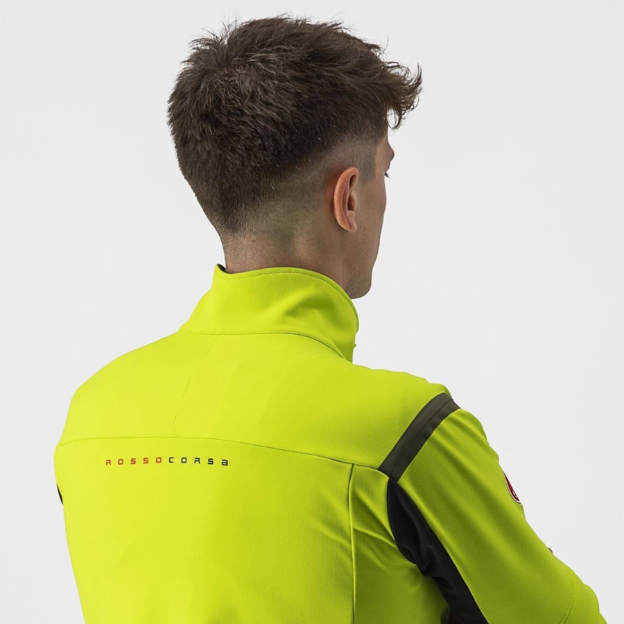 Castelli PERFETTO RoS 2 CONVERTIBLE Jakker Herre Lyse Grønn Mørke Grå | 867431LPM