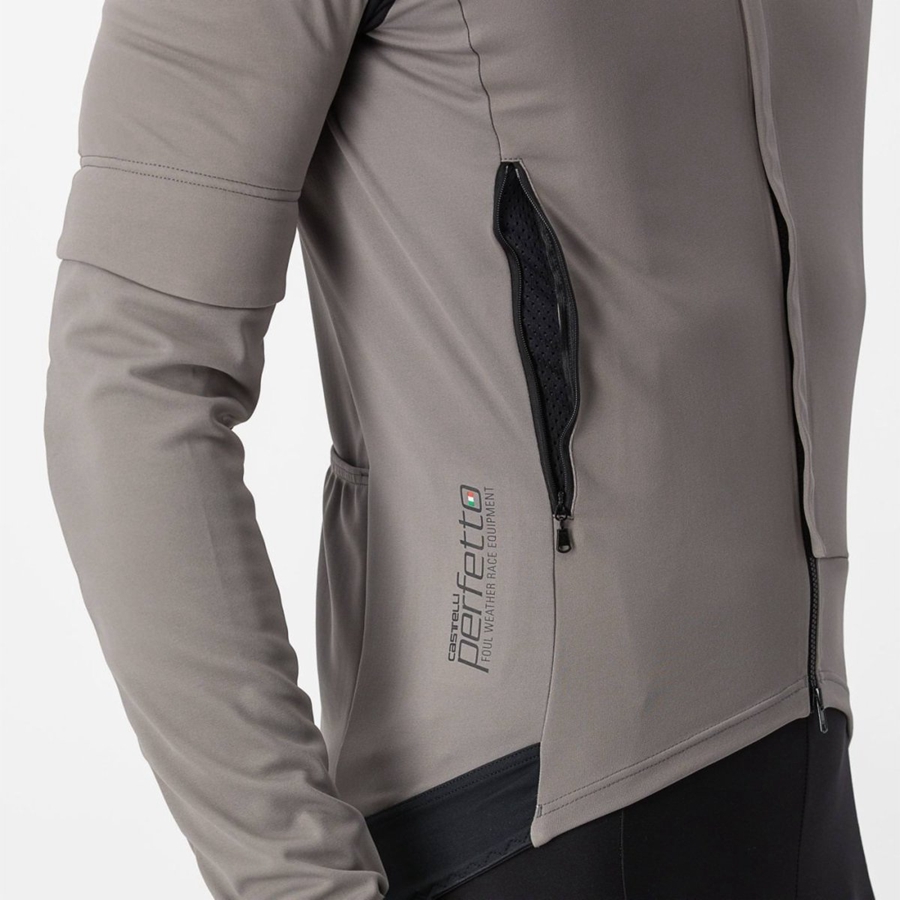 Castelli PERFETTO RoS 2 CONVERTIBLE Jakker Herre Grå Khaki Grå | 075846GUE