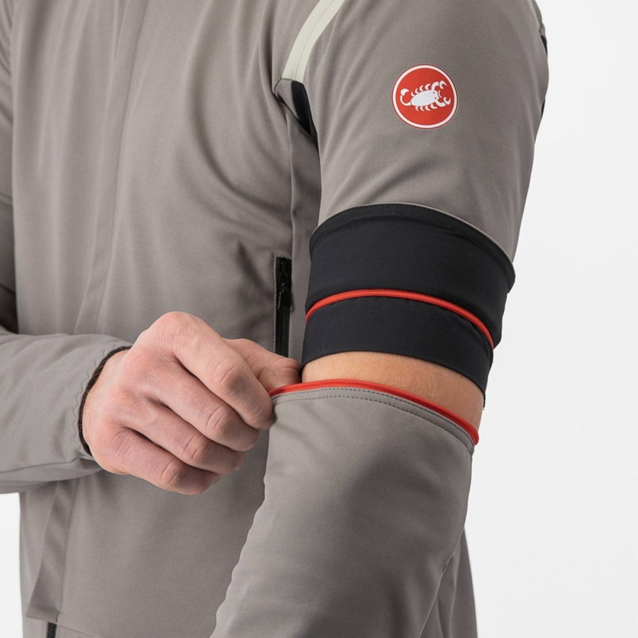 Castelli PERFETTO RoS 2 CONVERTIBLE Jakker Herre Grå Khaki Grå | 075846GUE