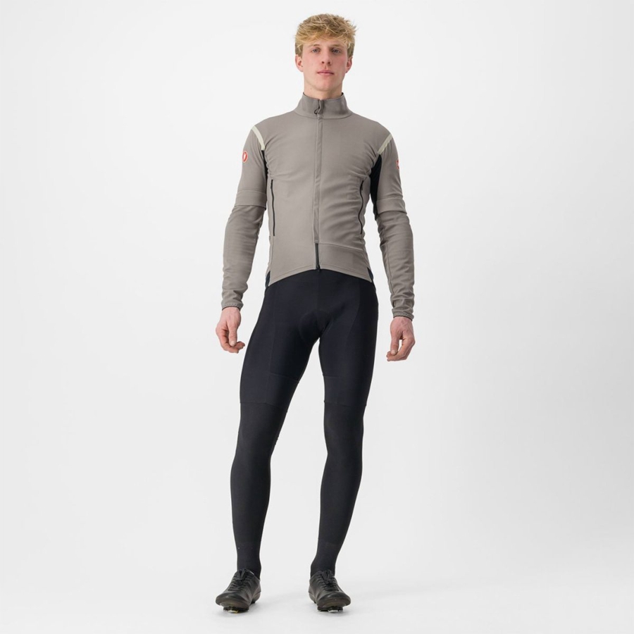 Castelli PERFETTO RoS 2 CONVERTIBLE Jakker Herre Grå Khaki Grå | 075846GUE