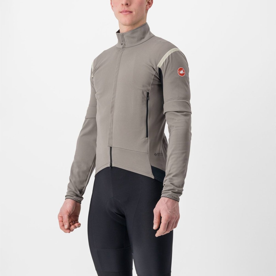 Castelli PERFETTO RoS 2 CONVERTIBLE Jakker Herre Grå Khaki Grå | 075846GUE