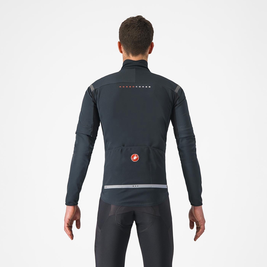 Castelli PERFETTO RoS 2 CONVERTIBLE Jakker Herre Svarte Svarte | 381245BWK