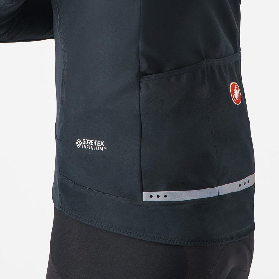 Castelli PERFETTO RoS 2 CONVERTIBLE Jakker Herre Svarte Svarte | 381245BWK