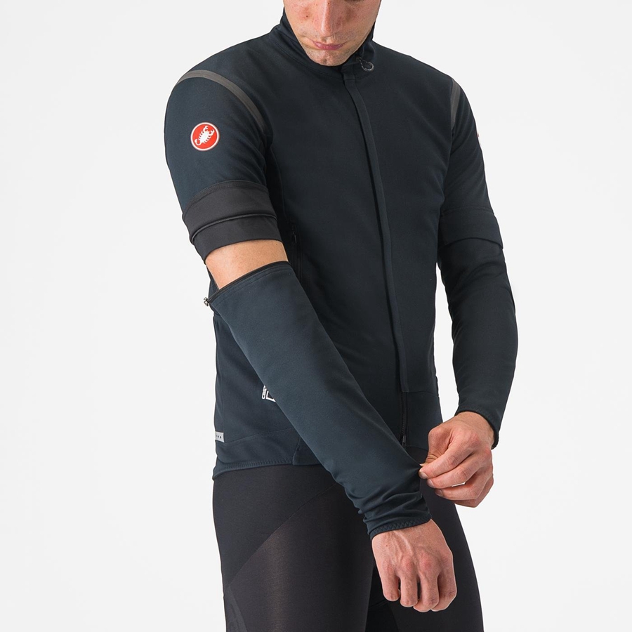 Castelli PERFETTO RoS 2 CONVERTIBLE Jakker Herre Svarte Svarte | 381245BWK