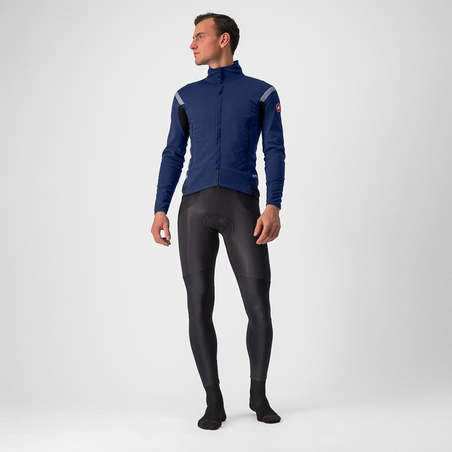 Castelli PERFETTO RoS 2 Jakker Herre Blå Sølv | 920513UFO