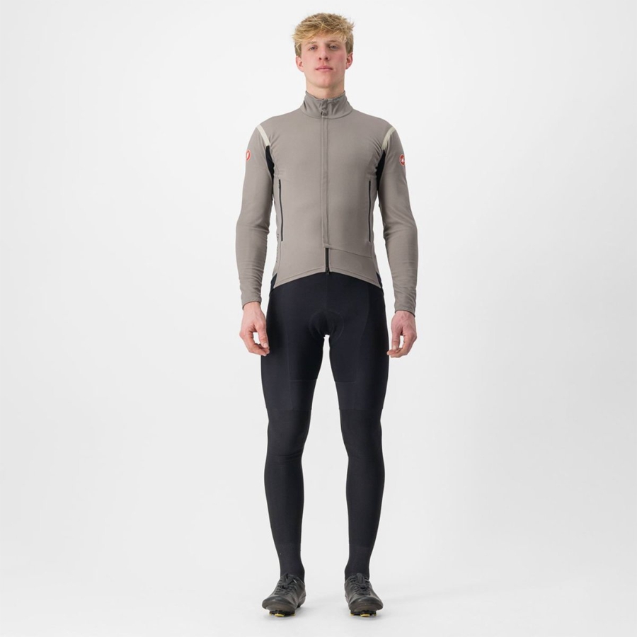 Castelli PERFETTO RoS 2 Jakker Herre Grå Khaki Grå | 736054YQR