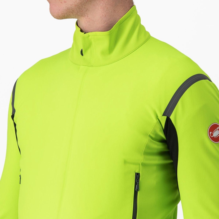 Castelli PERFETTO RoS 2 Jakker Herre Lyse Grønn Mørke Grå | 875639IFN