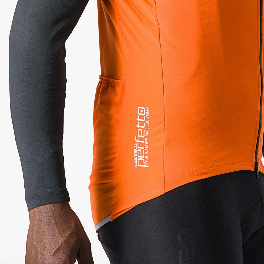 Castelli PERFETTO RoS 2 Vest Herre Rød Oransje | 379018FMC