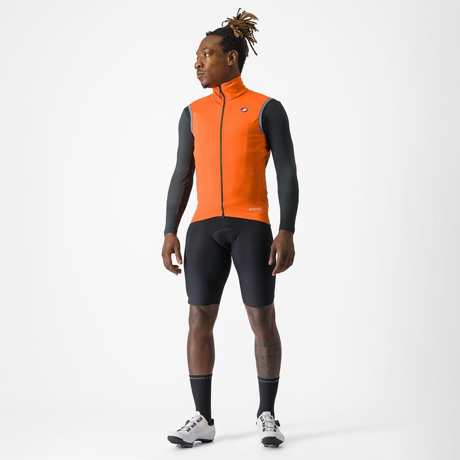 Castelli PERFETTO RoS 2 Vest Herre Rød Oransje | 379018FMC