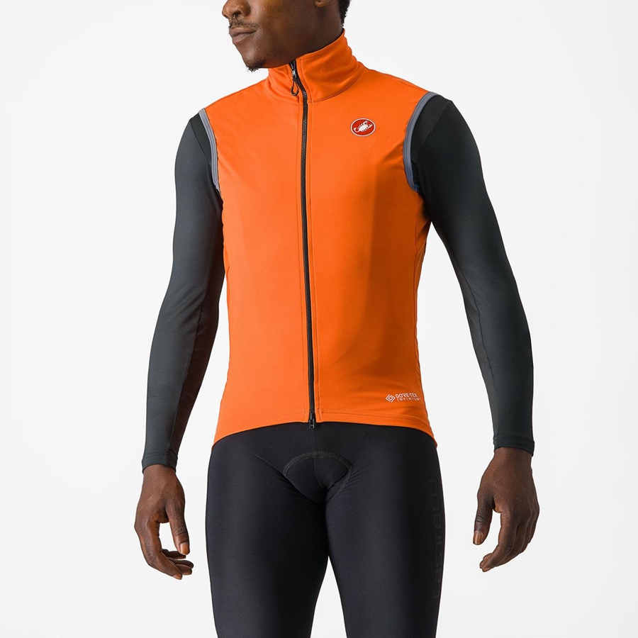 Castelli PERFETTO RoS 2 Vest Herre Rød Oransje | 379018FMC